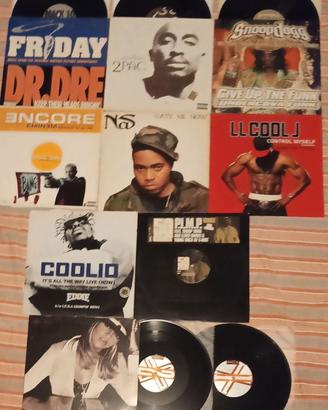 Lotto 10 x Vinile 12 Eminem, 2Pac, Dr Dre, Snoop