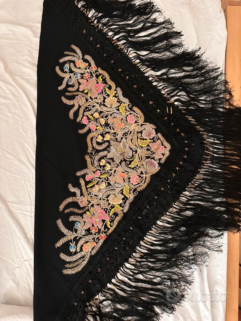 Antico scialle sardo di Oliena Abbigliamento e Accessori In