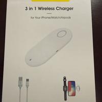 Pad wireless 3 in 1 per Iphone/Apple watch/Airpods
