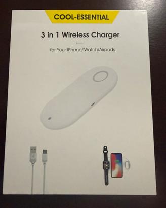 Pad wireless 3 in 1 per Iphone/Apple watch/Airpods