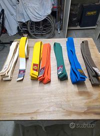 cinture vari colori  karate / judo