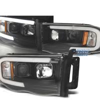 FARI PER DODGE RAM 02-06 TUBO LED NERO