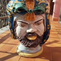 Ceramica Testa di Moro  Boria Caltagirone