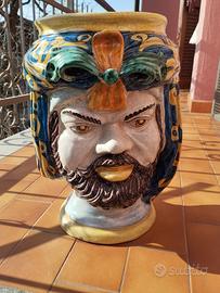 Ceramica Testa di Moro  Boria Caltagirone