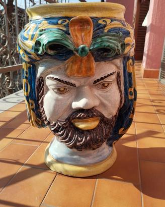 Ceramica Testa di Moro  Boria Caltagirone
