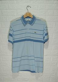 Camicia polo Lacoste a righe azzurra – Taglia M