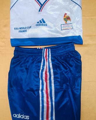 COMPLETO CALCIO FRANCIA ADIDAS VINTAGE SIZE S (4) 