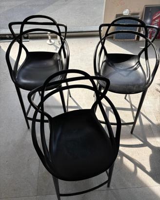 Sgabello Kartell Masters Stool h99 Nero