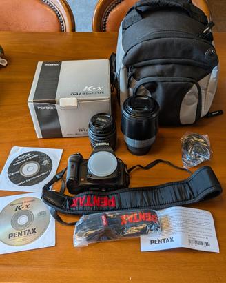Kit Reflex Pentax K-X + 2 obiettivi + borsa