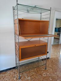 scaffale moda legno e acciaio
