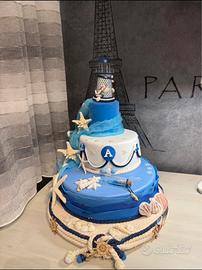 Torta tema mare