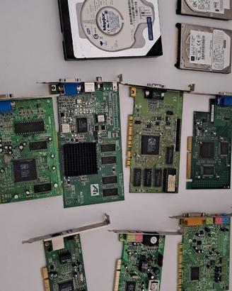 Lotto materiale informatico vintage testato e funz