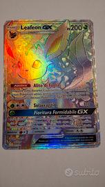 carta pokemon Leafeon GX hiper ultra prisma