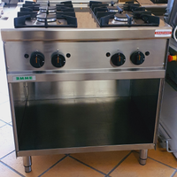 CUCINA 4 fuochi SERIE 70 inox a gas seminuova