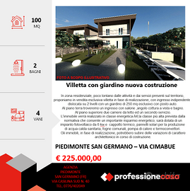 Villetta indipendente nuova costruzione