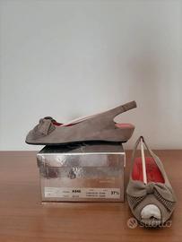 Scarpa Pas de rouge bassa camoscio beige 37 1/2