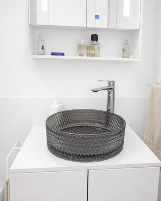 Set mobili bagno sospesi bianchi