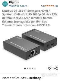 Digitus DS-55517 Estensore HDMI IP. 