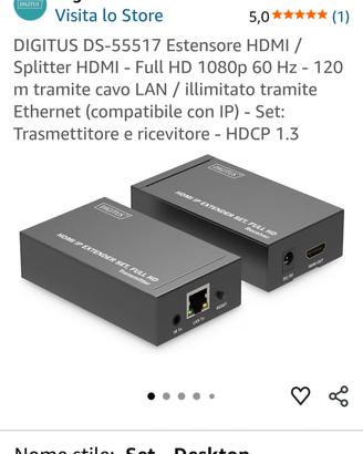 Digitus DS-55517 Estensore HDMI IP. 