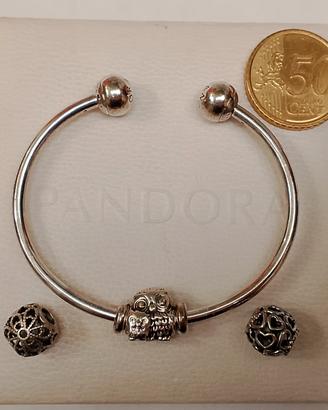 Bracciale Pandora con mamma gufo 
