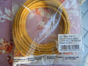 cavi ethernet 5m cat 6 nuovi sigillati