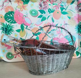 Portabottiglie versatore.Vintage