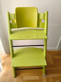 Sedia Stokke verde Lime