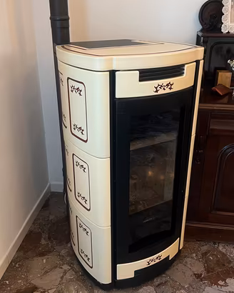 Stufa a pellet 30 KW Idro Moretti design