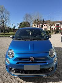 Fiat 500 sport blu elettrico
