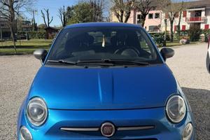 Fiat 500 sport blu elettrico