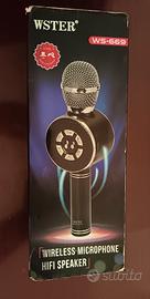 microfono ricaricabile karaoke con penna usb 