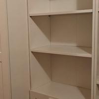 Libreria con cassetti / Scaffale bianco