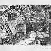 "Angolo di Frassineti" disegno di L. Mesini