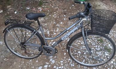 bici da città con seggiolone bimbi