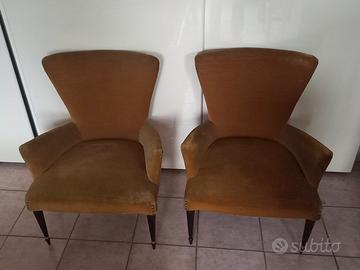 Coppia Poltrone Vintage Modernariato Anni 60