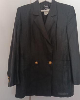 Giacca Blazer Vintage Paola Antonini 100% Lino 46