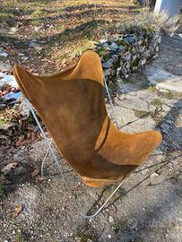 Sedia Butterfly BKF vintage anni ’60-’80 in pelle