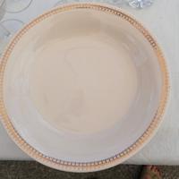 6 piatti con bordo oro