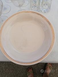 6 piatti con bordo oro