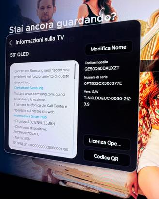SAMSUNG QE50Q60DAU TV QLED, SMART TV, 50 "