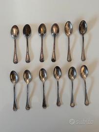 Set 12 Cucchiani In Argento 800 anni ‘50