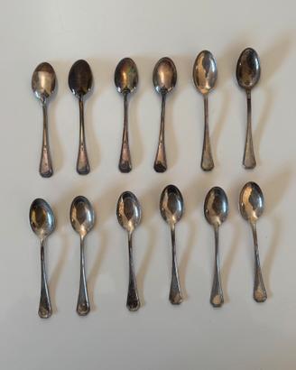 Set 12 Cucchiani In Argento 800 anni ‘50