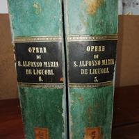 2 Libri antichi (1867)."Opere di S.Alfonso Liguori