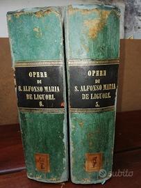 2 Libri antichi (1867)."Opere di S.Alfonso Liguori