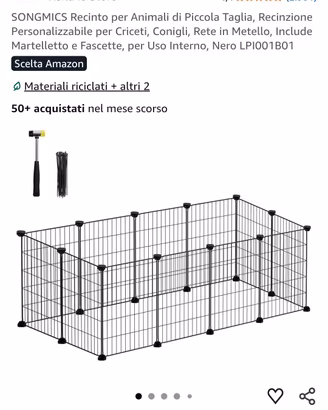 Gabbia modulare per conigli e piccoli roditori 
