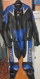 Tuta da moto berik 2 pezzi con cerniera