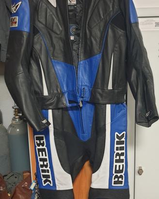 Tuta da moto berik 2 pezzi con cerniera