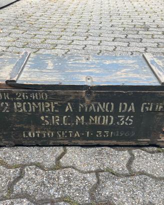 CASSA MILITARE IN LEGNO