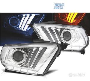 FARI FORD MUSTANG 10-14 A LED DINAMICI CROMATI