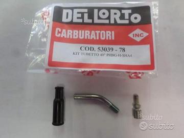 Kit tubetto curvetta 40° carburatore dell'orto PHB